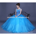 2017 organza ruffle vestidos de quinceanera western ball gowns blue cocktail dresses designs